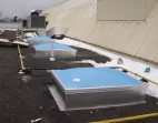 Dome skylights with with aluminum curbs