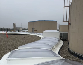 fall protection skylights on ballast roof