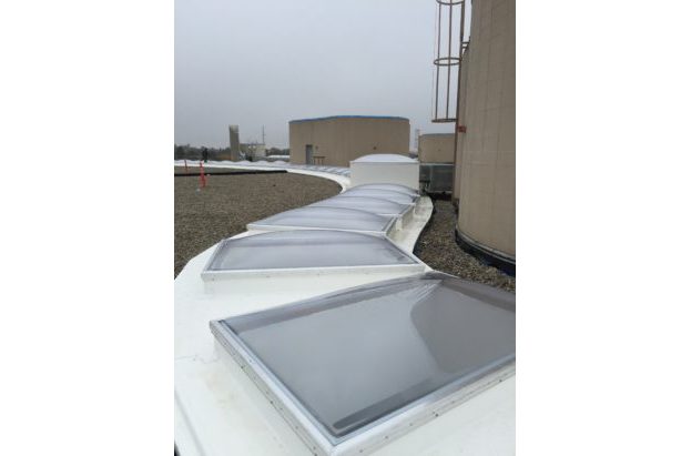 fall protection skylights on ballast roof