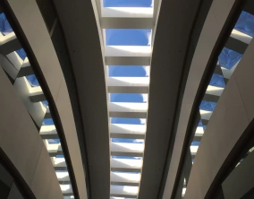 interior view of fall protection skylights