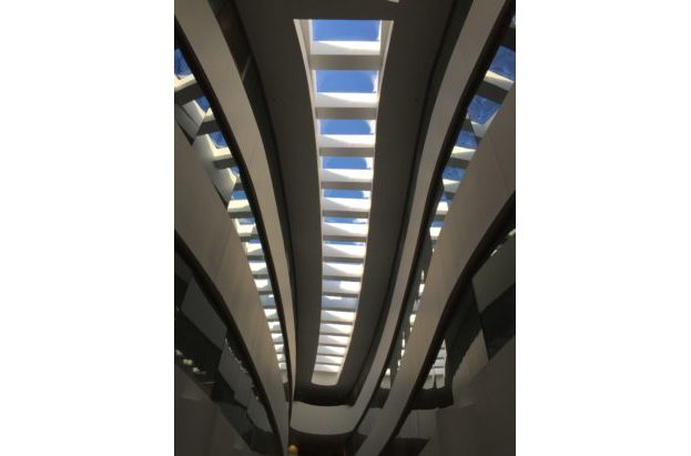 interior view of fall protection skylights
