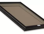bronze glass skylight with pvc frame