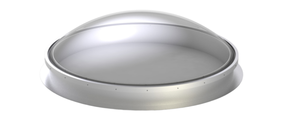 Circular Dome Skylight with Aluminum Curb