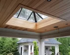 Architectural Glass Pyramid Ridge Skylight with Frost Free Frame
