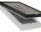 Operable Glass Venting Skylight with PVC Self Flashing Flange