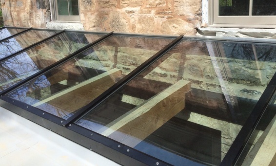 Exterior View of a Lean to skylight