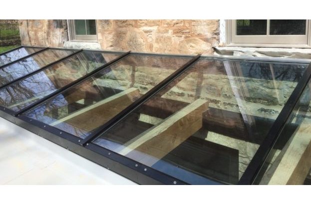 Exterior View of a Lean to skylight