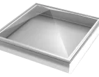 Thermoformed Acrylic Pyramid Skylight on Aluminum Curbs