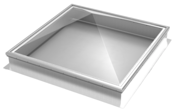 Thermoformed Acrylic Pyramid Skylight on Aluminum Curbs