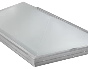 Thermoformed Prismatic Ridge Skylight with Frost Free Frames
