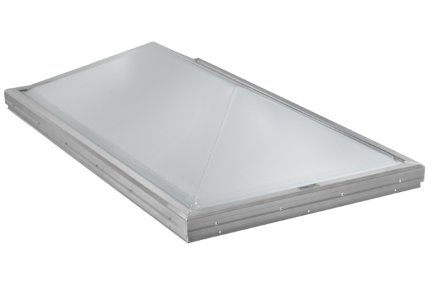 Thermoformed Prismatic Ridge Skylight with Frost Free Frames