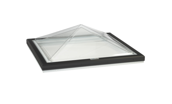 Thermoformed Acrylic Pyramid Skylight with PVC Curb Frame