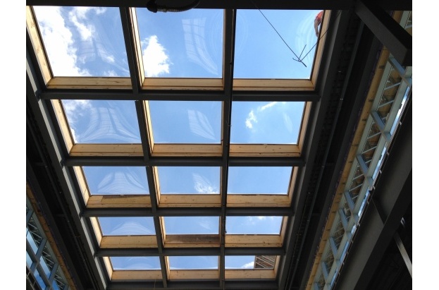 Interior View of Clear Acrylic Butted Domes